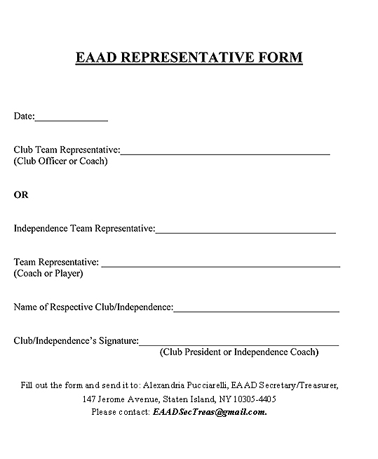 2013 EAAD Delegate Registration Form